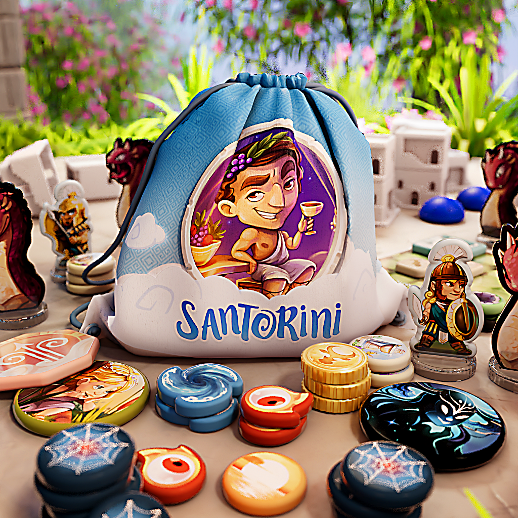 Santorini: Pantheon Edition (Acrylic Tokens)
