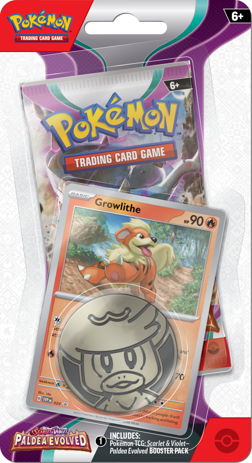 Pokémon - Scarlet and Violet: Paldea Evolved - Checklane Blister - Growlithe