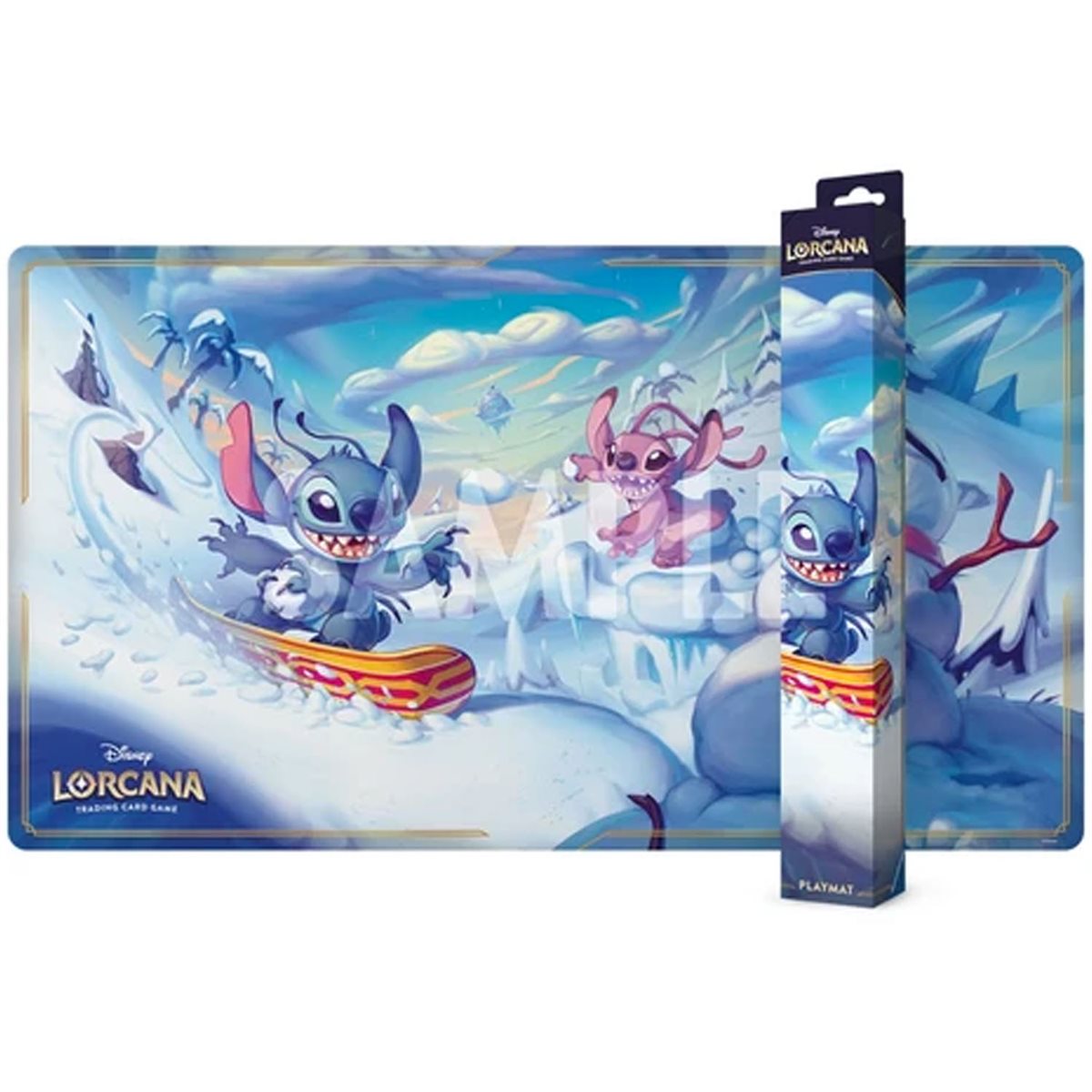 Disney Lorcana - Hyperia City Playmat - Snowboarding Stitch *PRE-ORDER*
