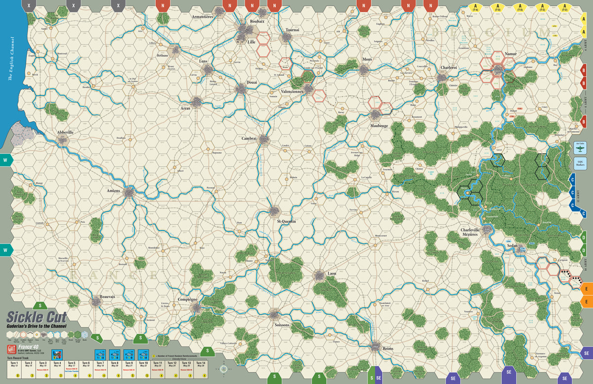 France '40 Mounted Map