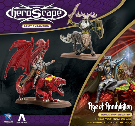 Heroscape: Rising Tide – Sonlen and Halushia, Scion of the Wild Army Expansion (Premium Painted Edition)