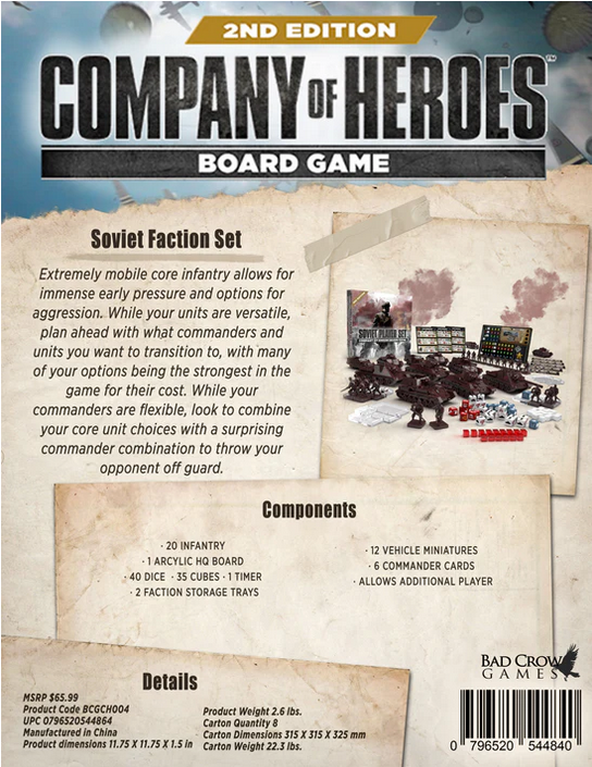 Company of Heroes (2nd Edition): Soviet Faction Player Set *PRE-ORDER*