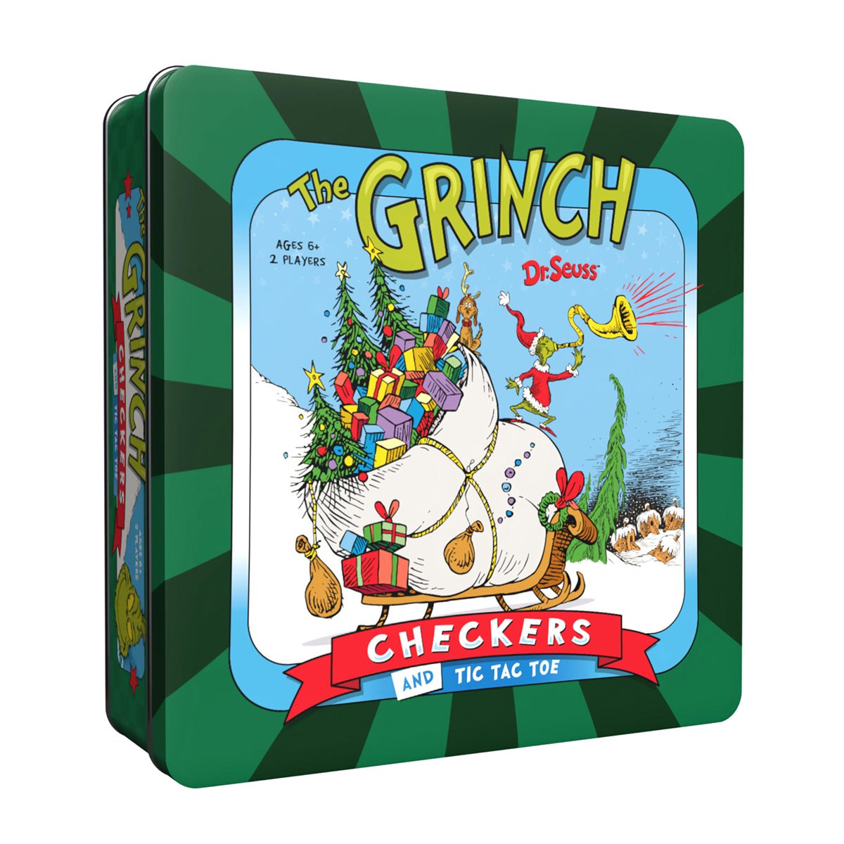 Checkers & Tic Tac Toe - The Grinch *PRE-ORDER*