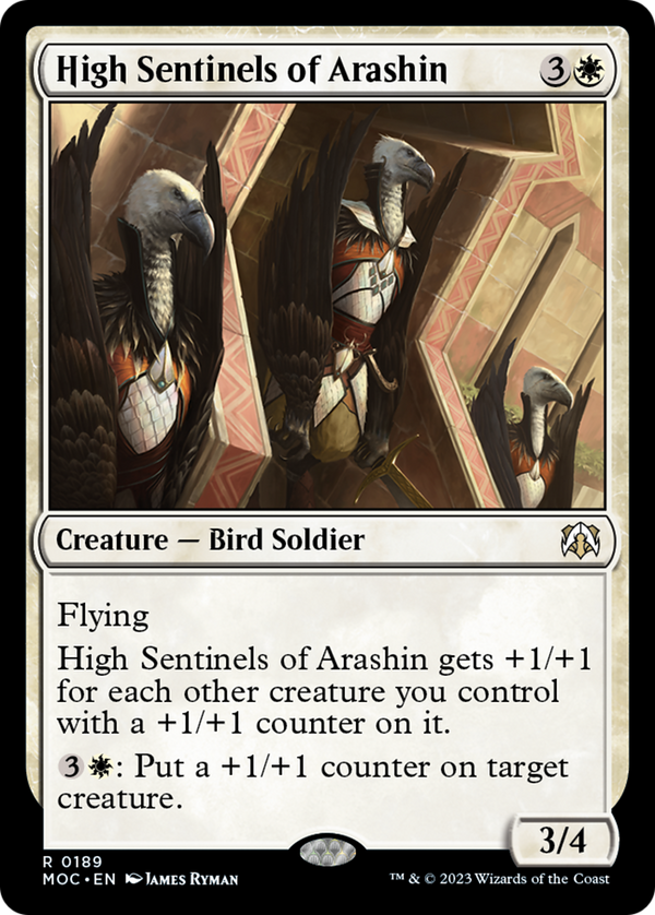 High Sentinels of Arashin (MOC-189) - March of the Machine Commander [Rare]