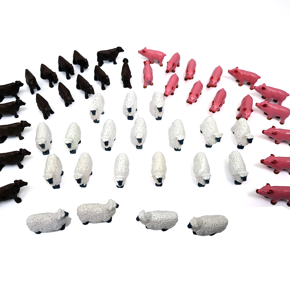 Top Shelf Gamer - Deluxe Animal Tokens compatible with Agricola (Set of 50)