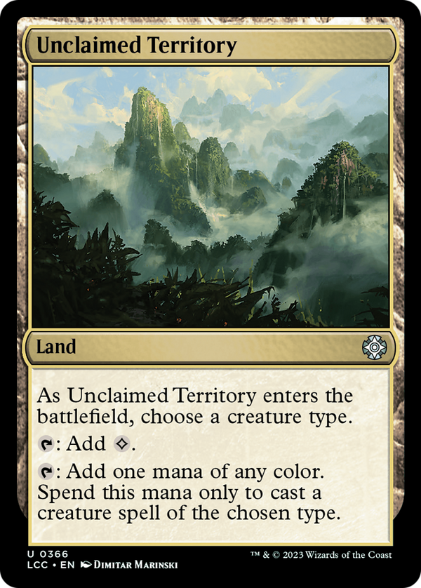 Unclaimed Territory (LCC-366) - The Lost Caverns of Ixalan Commander [Uncommon]