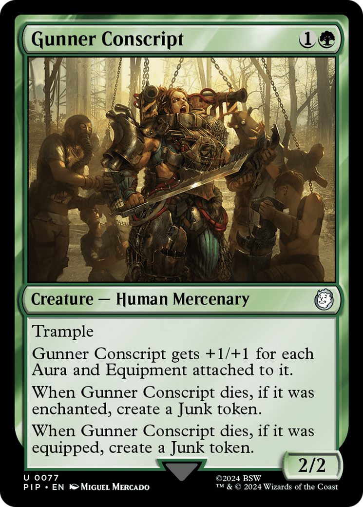 Gunner Conscript (PIP-077) - Fallout [Uncommon]
