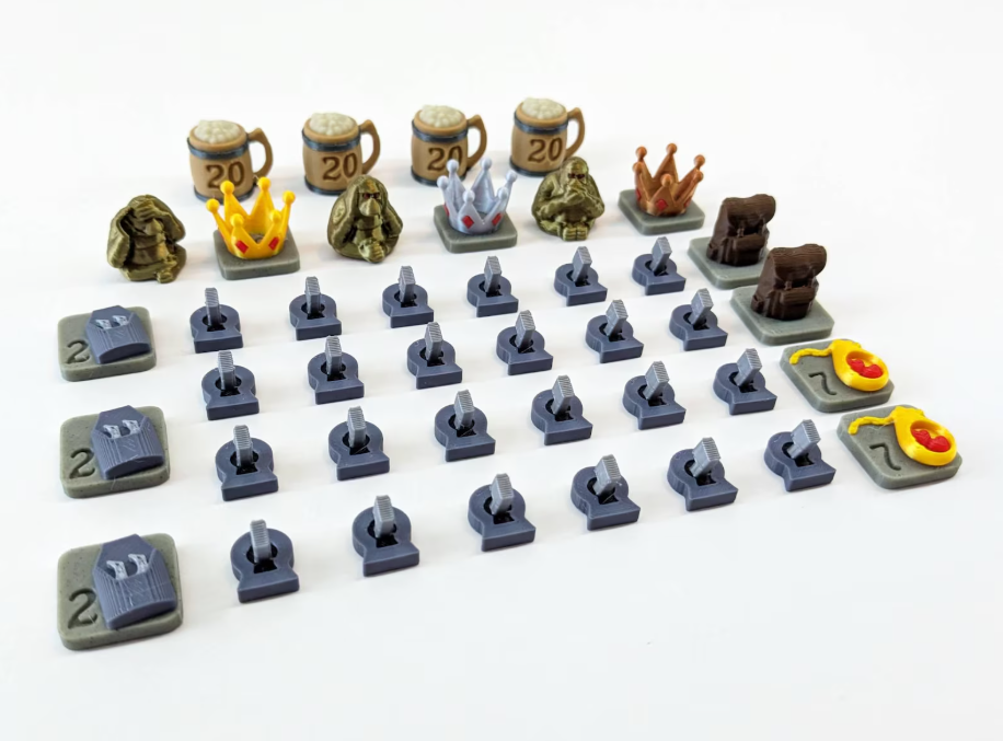 Top Shelf Gamer - Catacombs Market Items Compatible With Clank! Catacombs™ (set of 41)