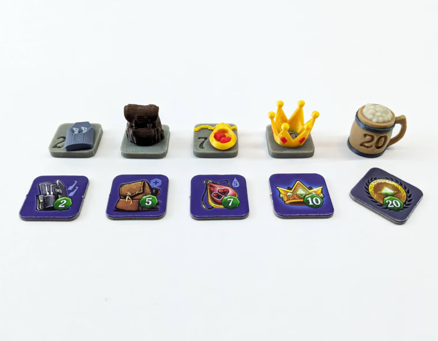Top Shelf Gamer - Catacombs Market Items Compatible With Clank! Catacombs™ (set of 41)