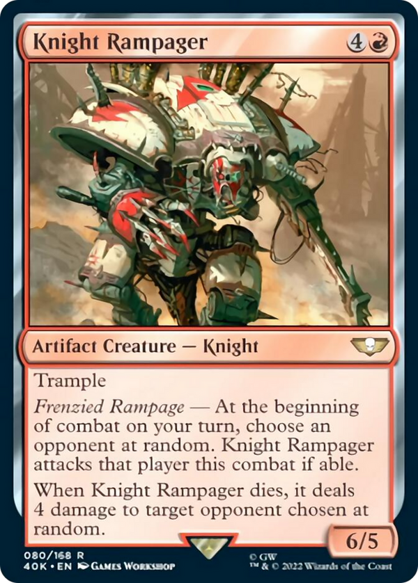 Knight Rampager (40K-080) - Warhammer 40,000 Commander [Rare]