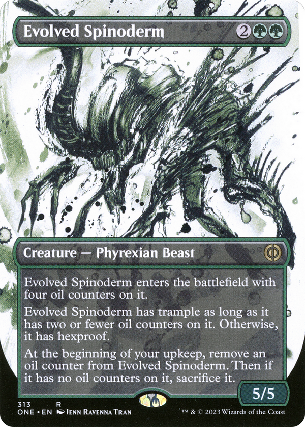 Evolved Spinoderm (ONE-313) - Phyrexia: All Will Be One: (Showcase) (Borderless) [Rare]