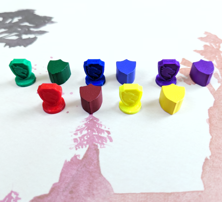 Top Shelf Gamer - Player Tokens compatible with Wyrmspan™ (Set of 45)