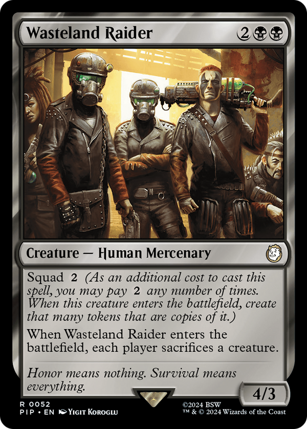 Wasteland Raider (PIP-052) - Fallout [Rare]