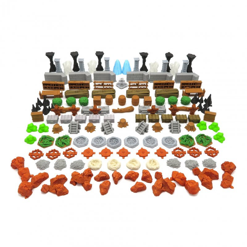 BGExpansions - Gloomhaven - Full Scenery Pack (139 Pieces)