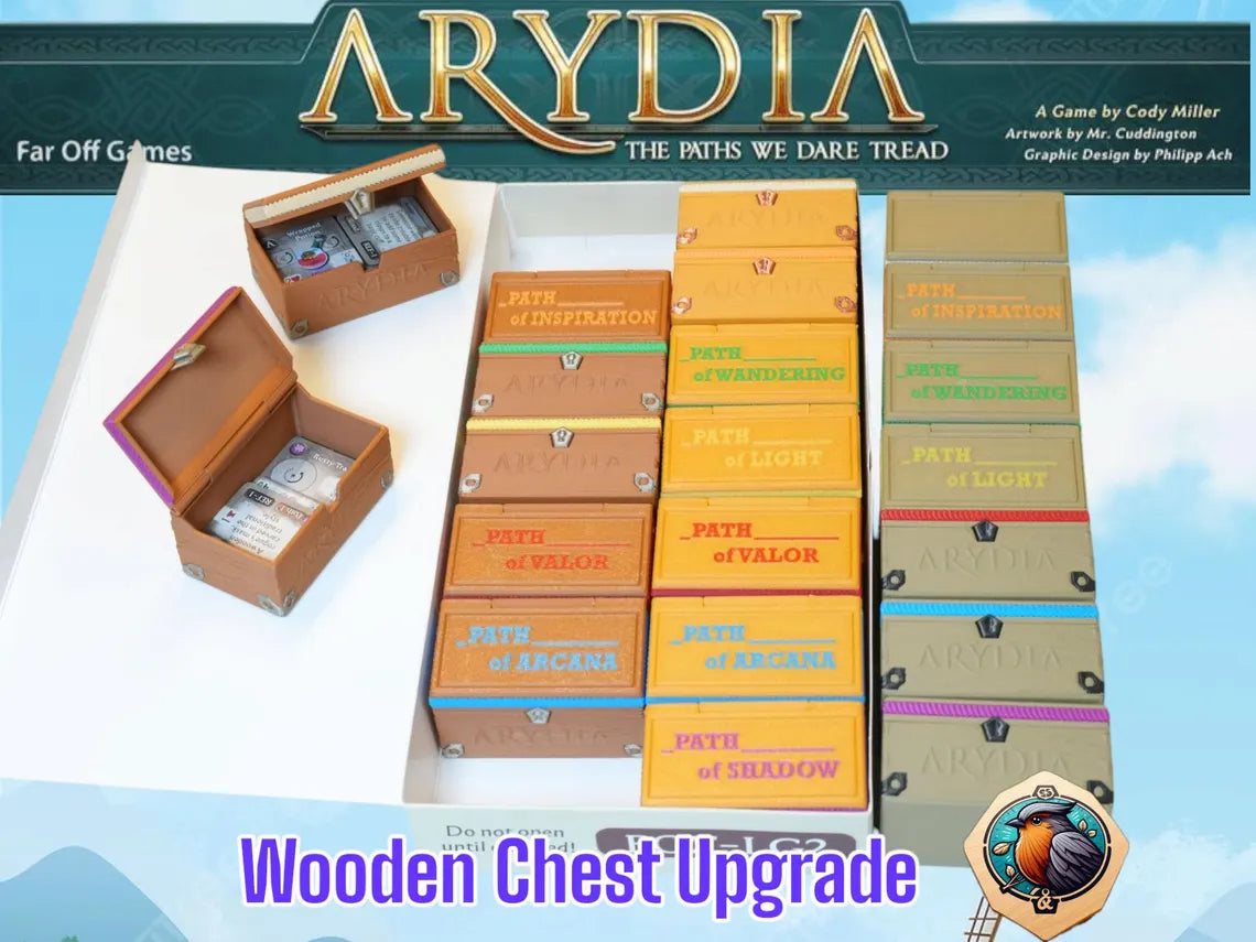 BGisGood - Arydia Wooden Treasure Chests - Game Upgrade (Extended-Sized Version: 7 Chests)