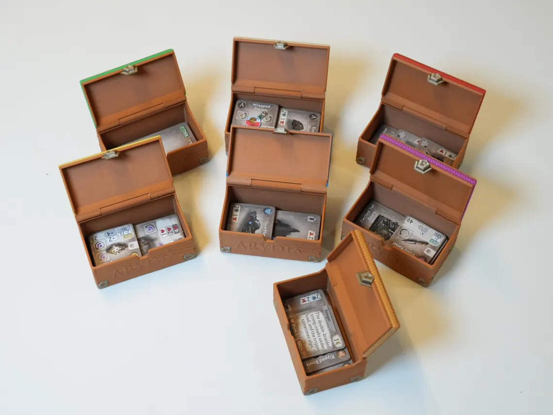 BGisGood - Arydia Wooden Treasure Chests - Game Upgrade Standary-Sized Version ( All Color - 21 Pieces)