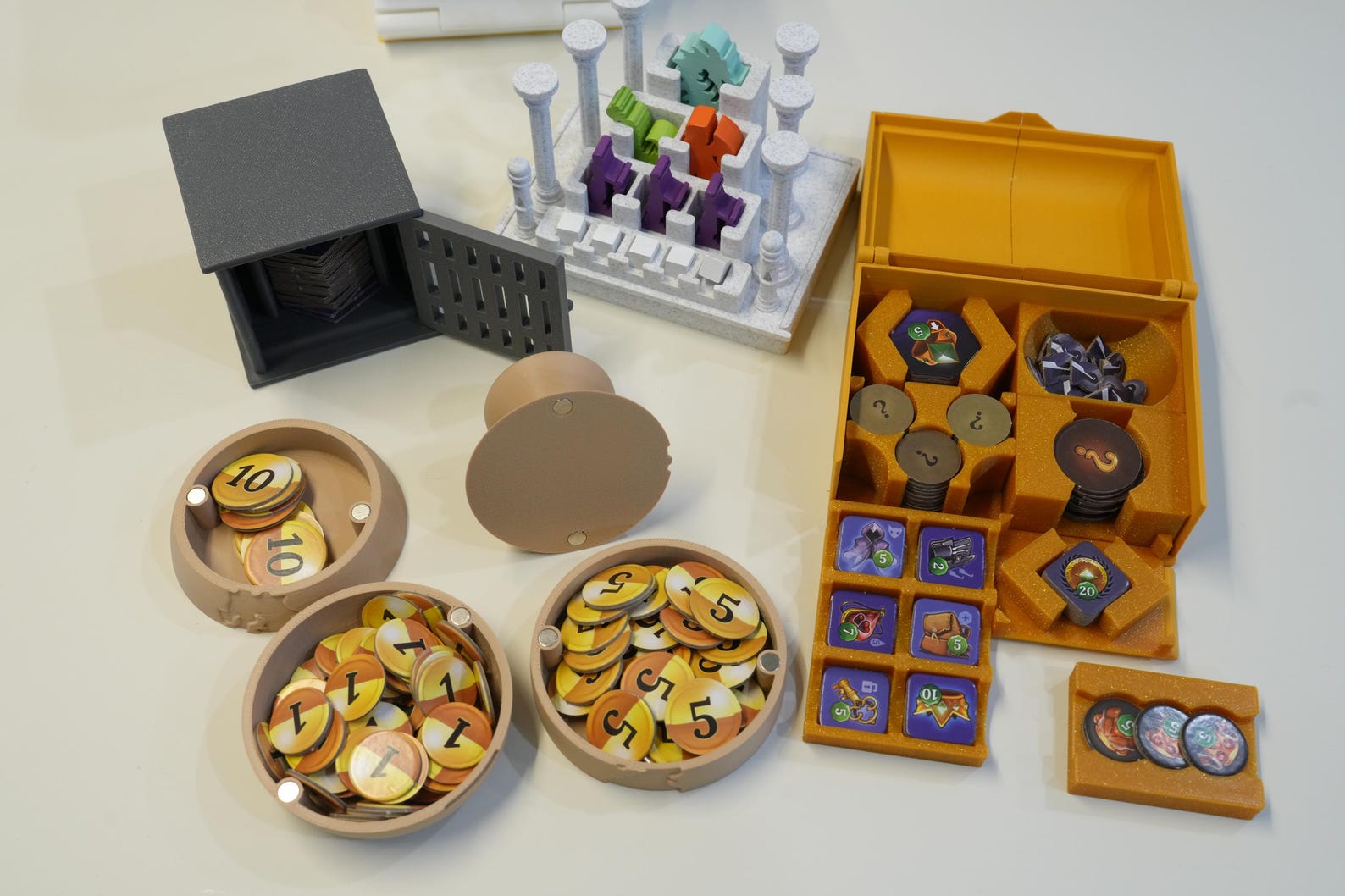 BGisGood - Clanks! Catacombs Board Game Thematics Insert Organizer - All Set 6 Players Magnet