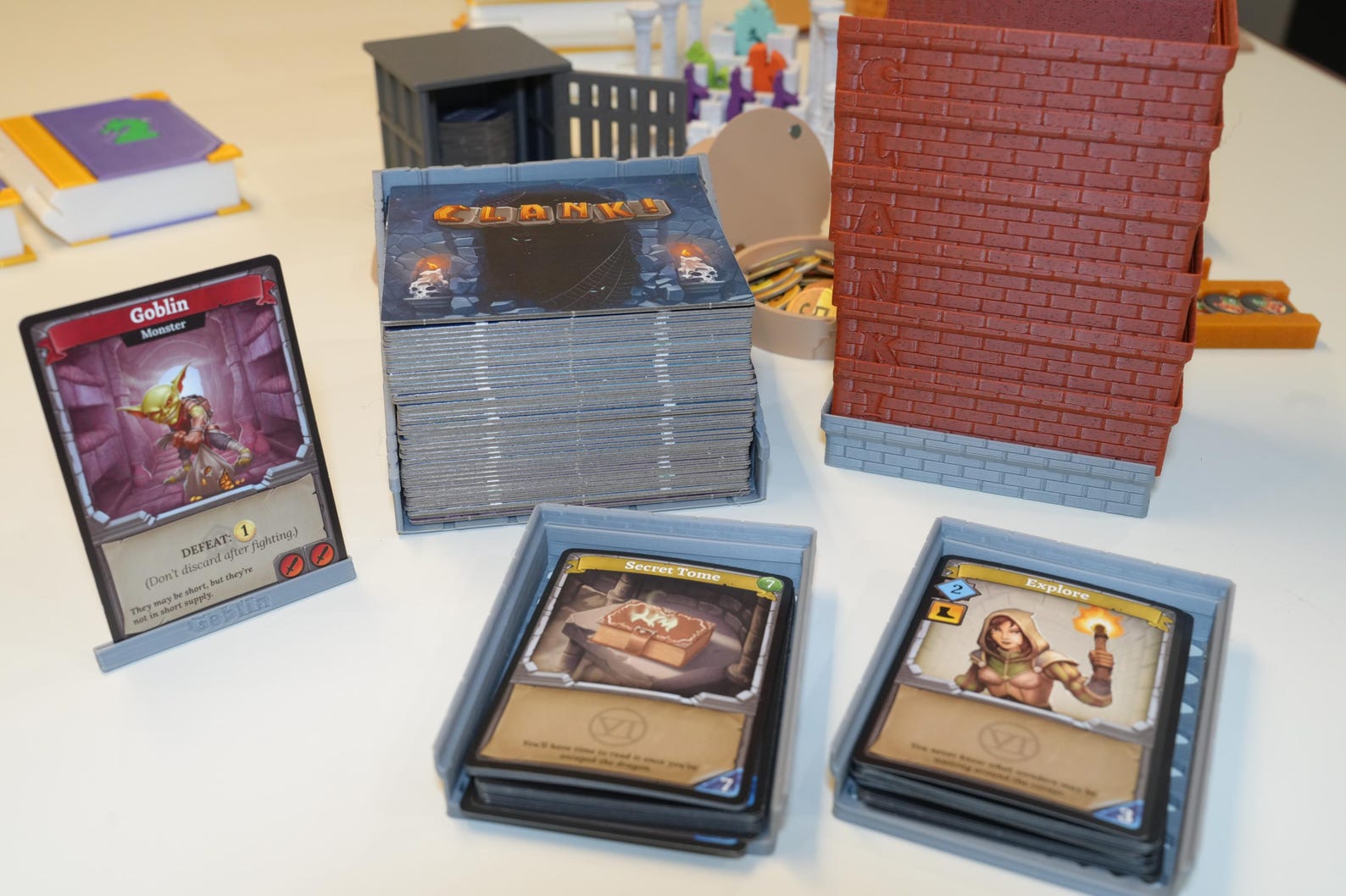 BGisGood - Clanks! Catacombs Board Game Thematics Insert Organizer - All Set 6 Players Magnet