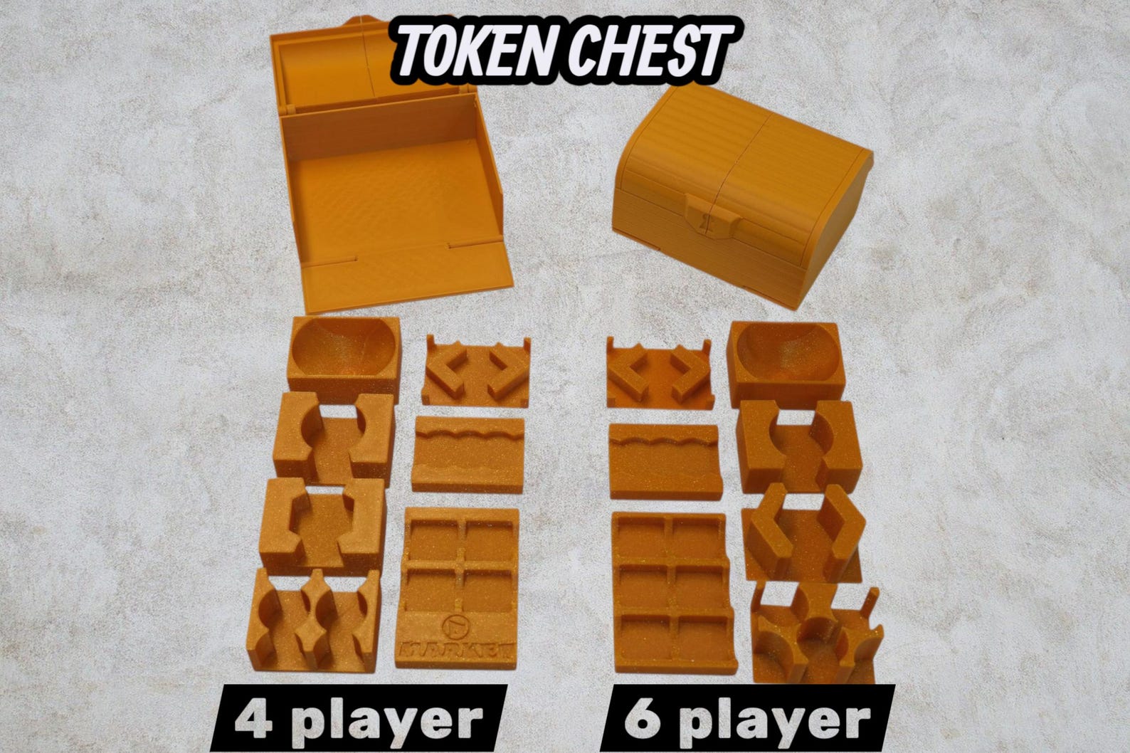 BGisGood - Clanks! Catacombs Board Game Thematics Insert Organizer - All Set 6 Players Magnet