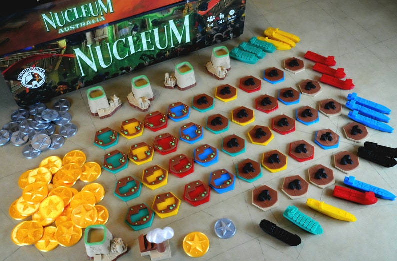 BGisGood - Nucleum: Base Game and Nucleum: Australia Expansion 3D upgrades