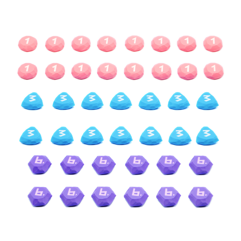 BGExpansions - The Vale of Eternity: Magic Stone Tokens / Coins (42 Pieces)