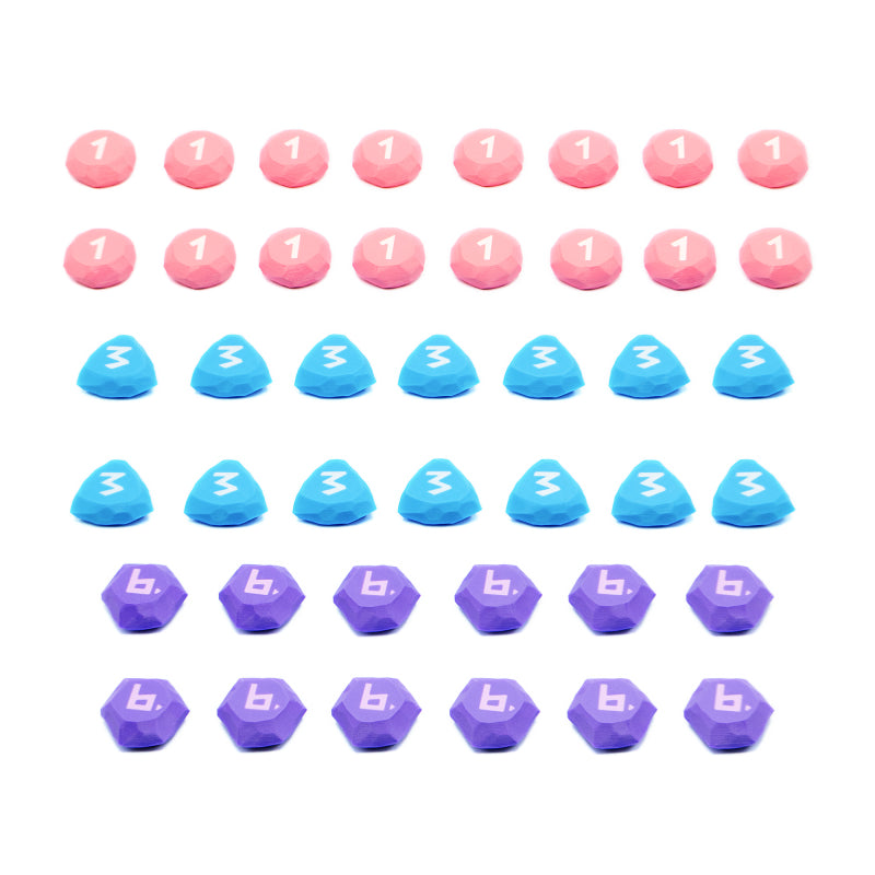 BGExpansions - The Vale of Eternity: Magic Stone Tokens / Coins (42 Pieces)