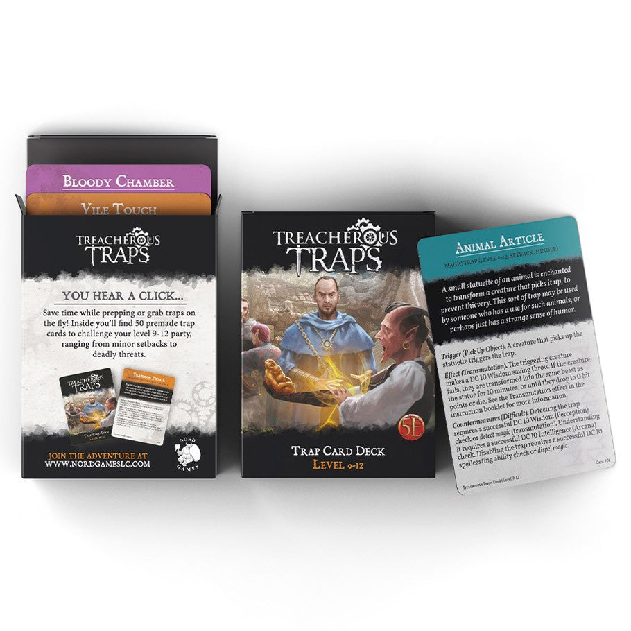 Dungeons & Dragons 5E - Treacherous Traps Deck: Level 9-12