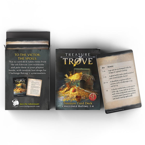 Dungeons & Dragons 5E - Treasure Trove Deck: CR 1-4
