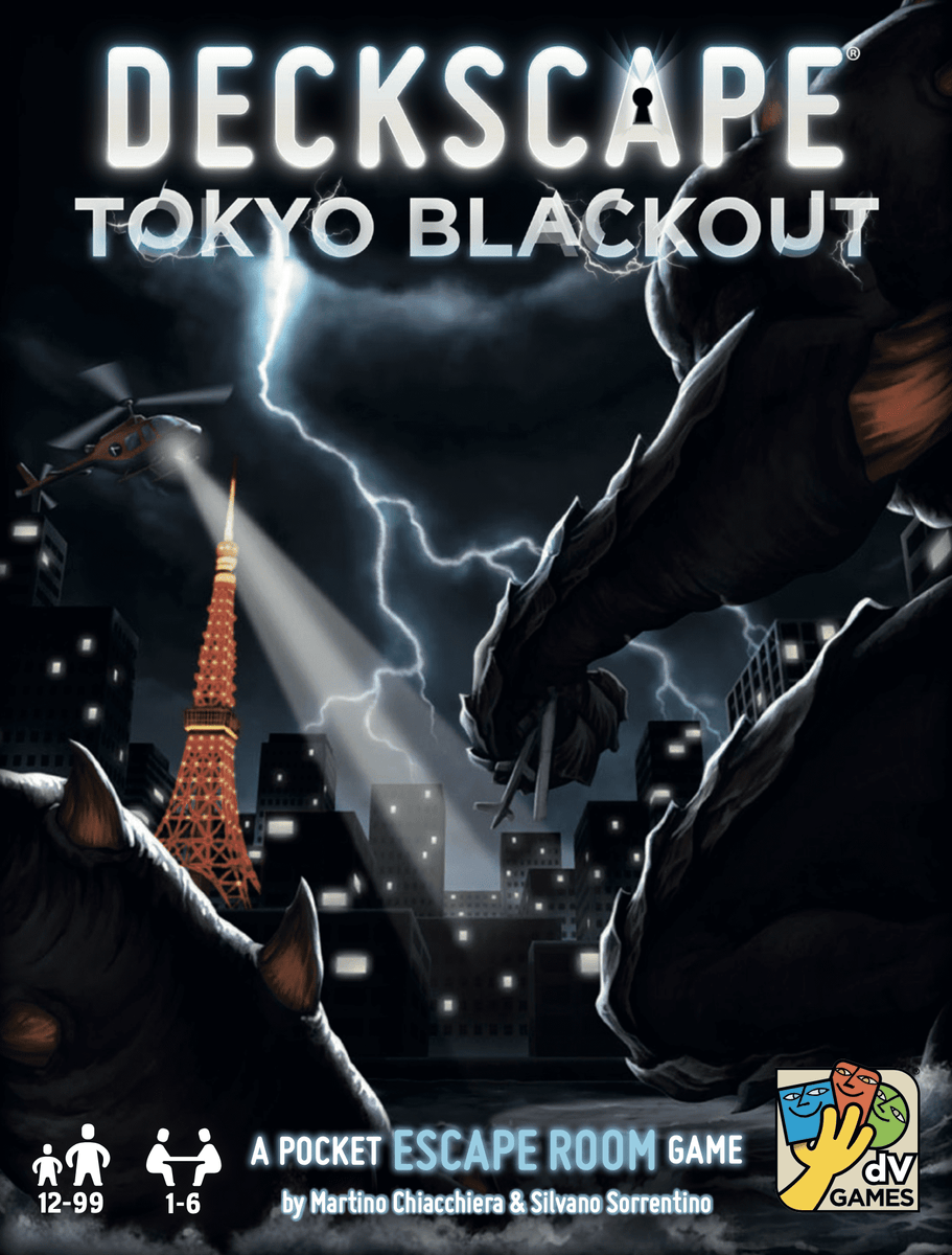 Deckscape - Tokyo Blackout - Gioco Di Carte Escape Room Da Tavolo, Gioco Da Viaggio Per Amici E Famiglia