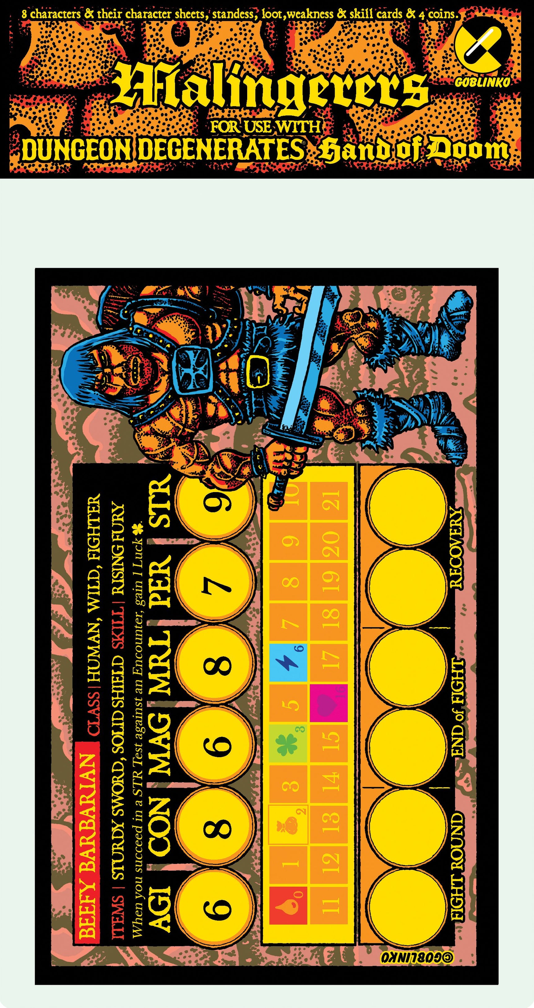 Dungeon Degenerates: Malingerers Character Pack