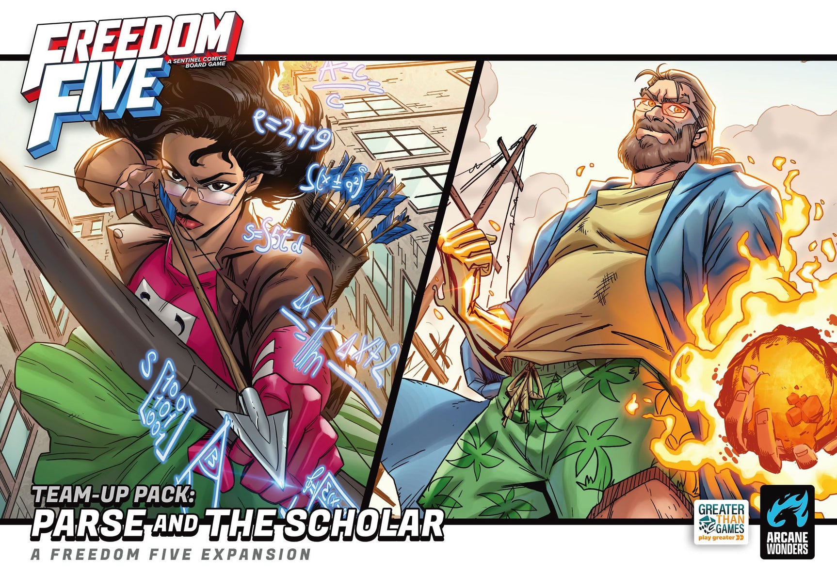 Freedom Five: Team-Up Pack – Parse and The Scholar