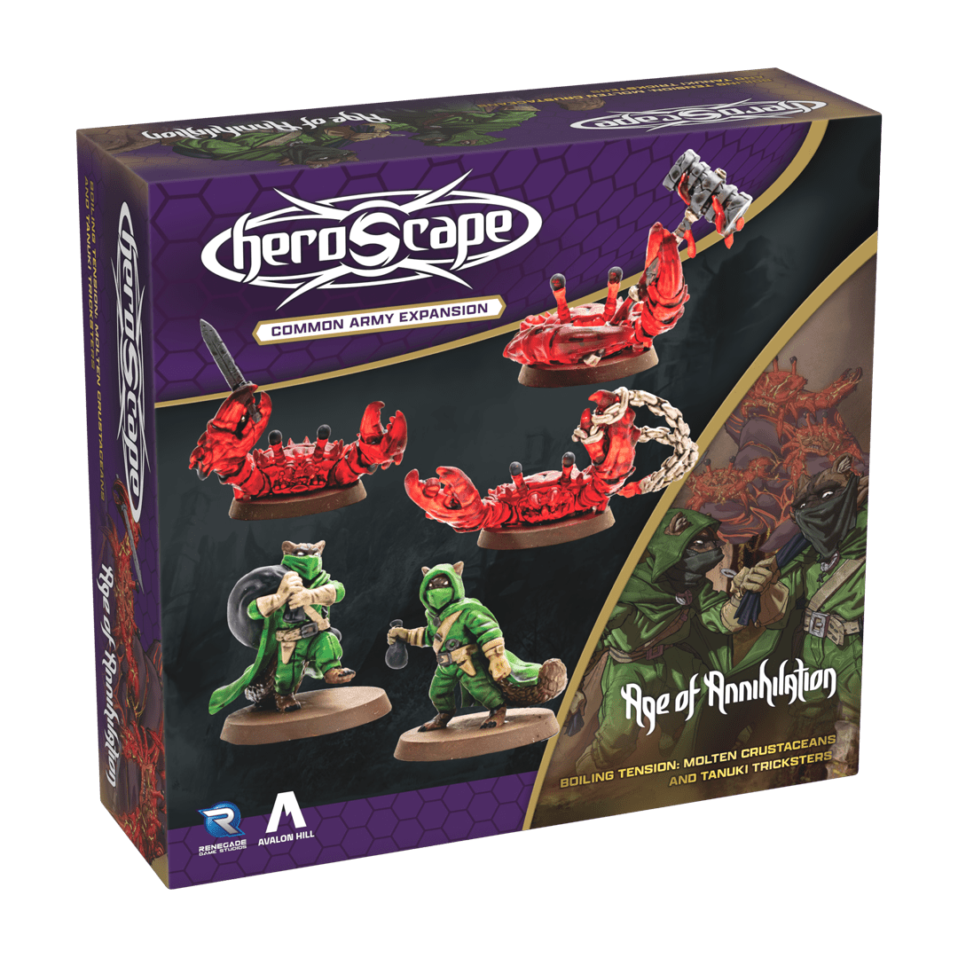 Heroscape: Molten Crustaceans & Tanuki Tricksters Common Army Expansion (Unpainted)