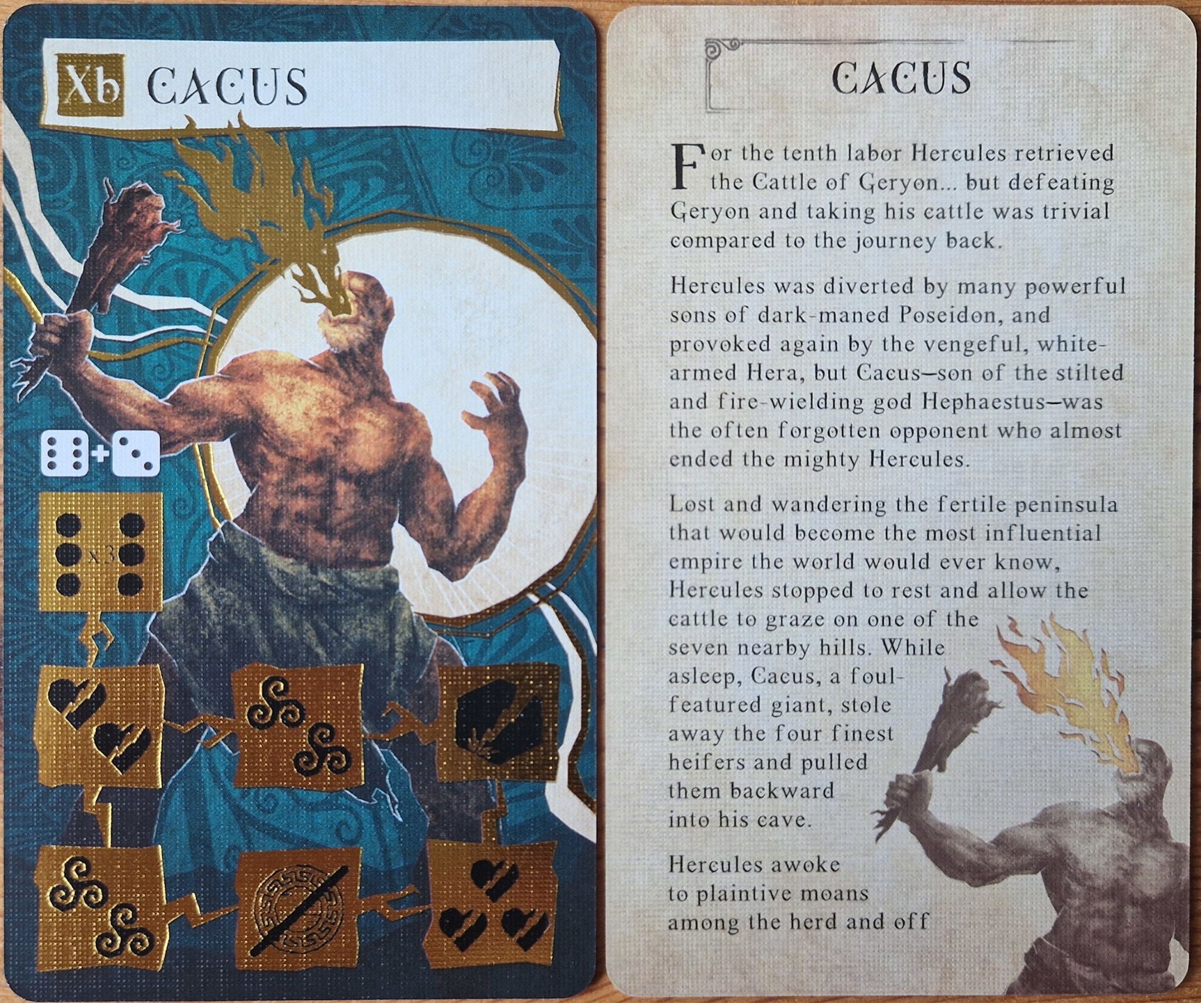 Hercules and the 12 Labors: Cacus Promo Cards