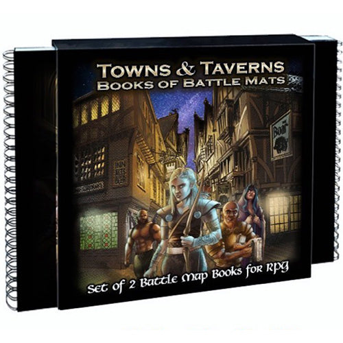 Towns and Taverns: Set of 2 Battle Map Books