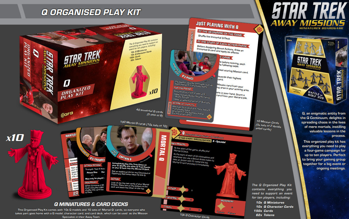 Star Trek: Away Missions - Q Organized Play Kit *PRE-ORDER*
