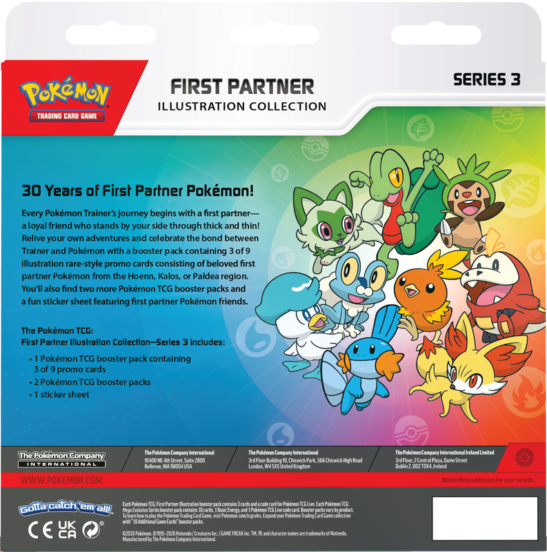 Pokémon - First Partner Illustration Collection - Series 3