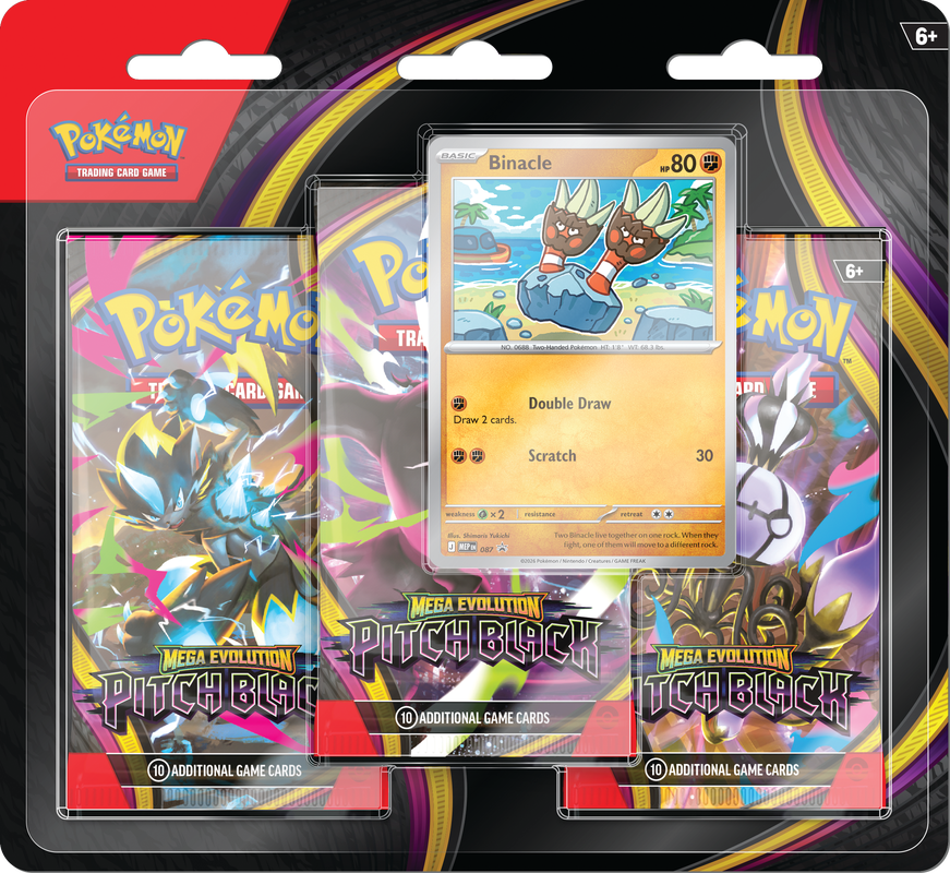 Pokemon - Mega Evolution - Pitch Black - 3 Pack Blister