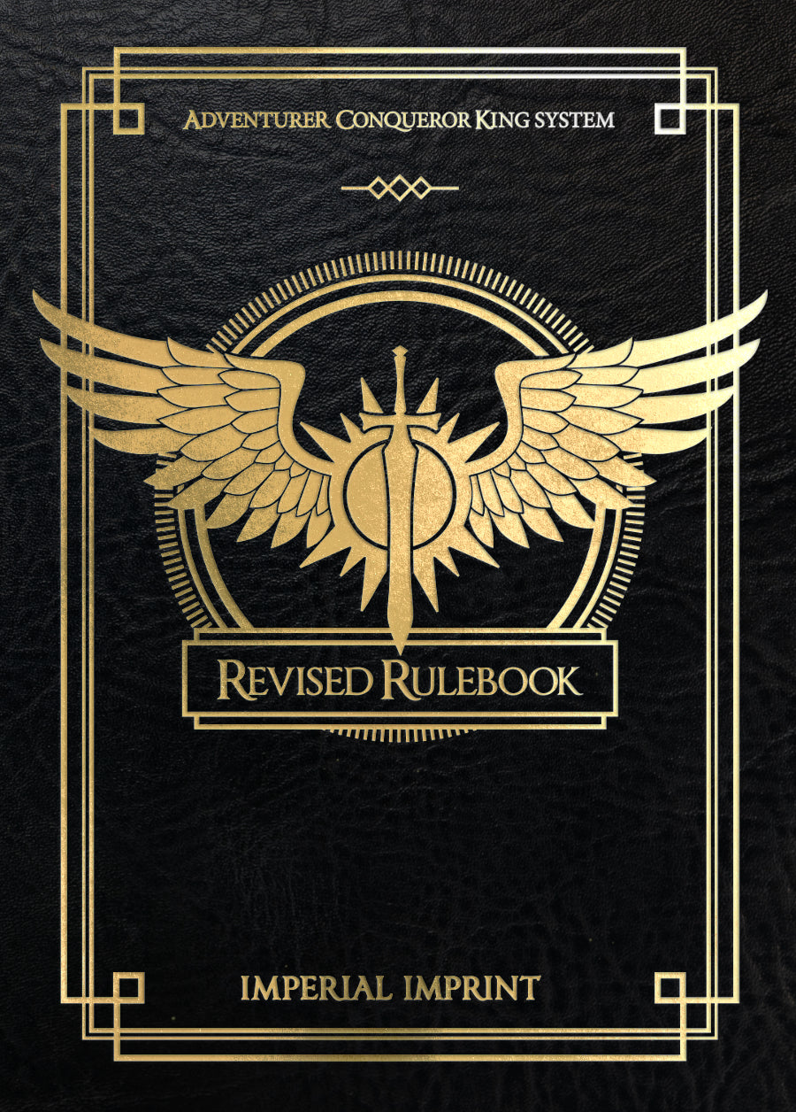 Adventurer Conqueror King System II Revised Rulebook Imperial Imprint (ACKS II)