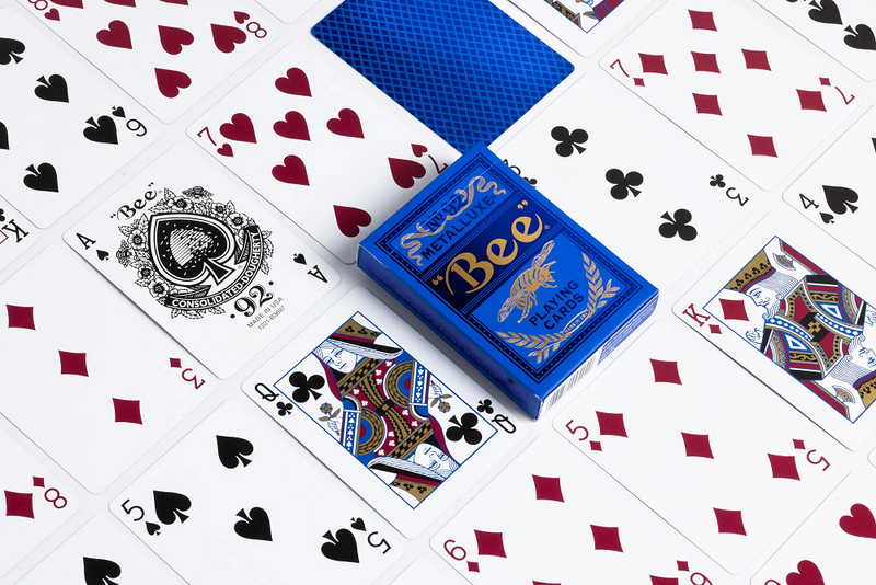 Bicycle Playing Cards - Bee Metalluxe (Blue)