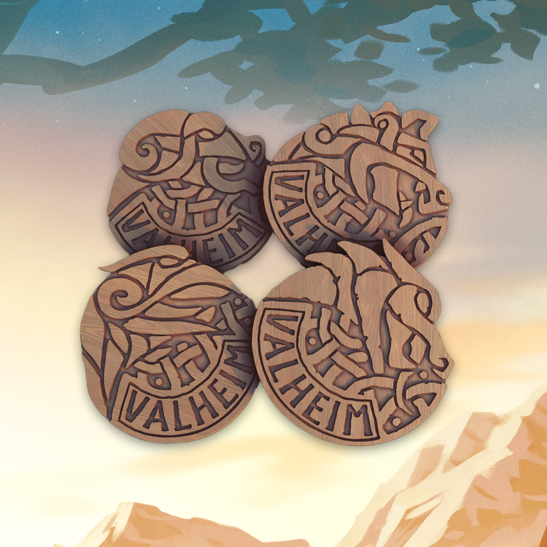 Valheim: Wooden Beer Coasters *PRE-ORDER*