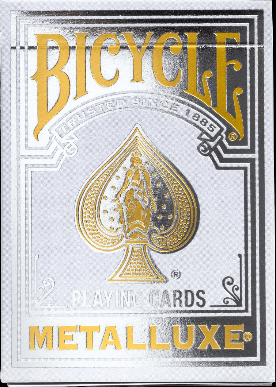 Bicycle Playing Cards - Metalluxe Silver