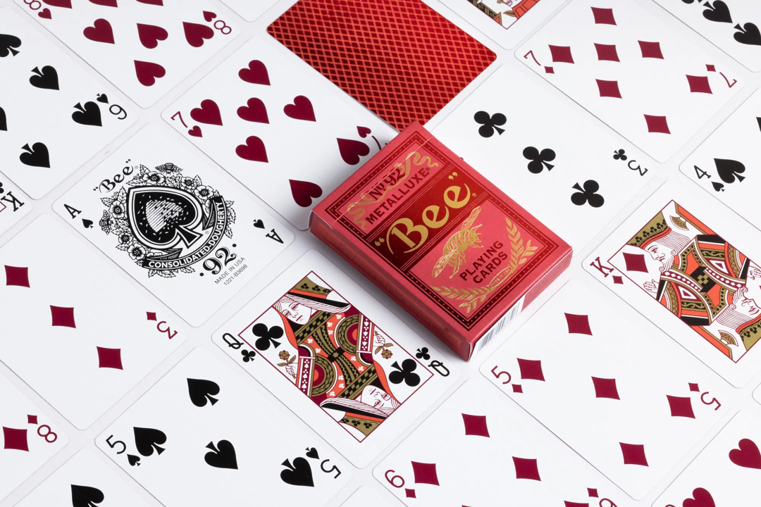 Bicycle Playing Cards - Bee Metalluxe (Red)