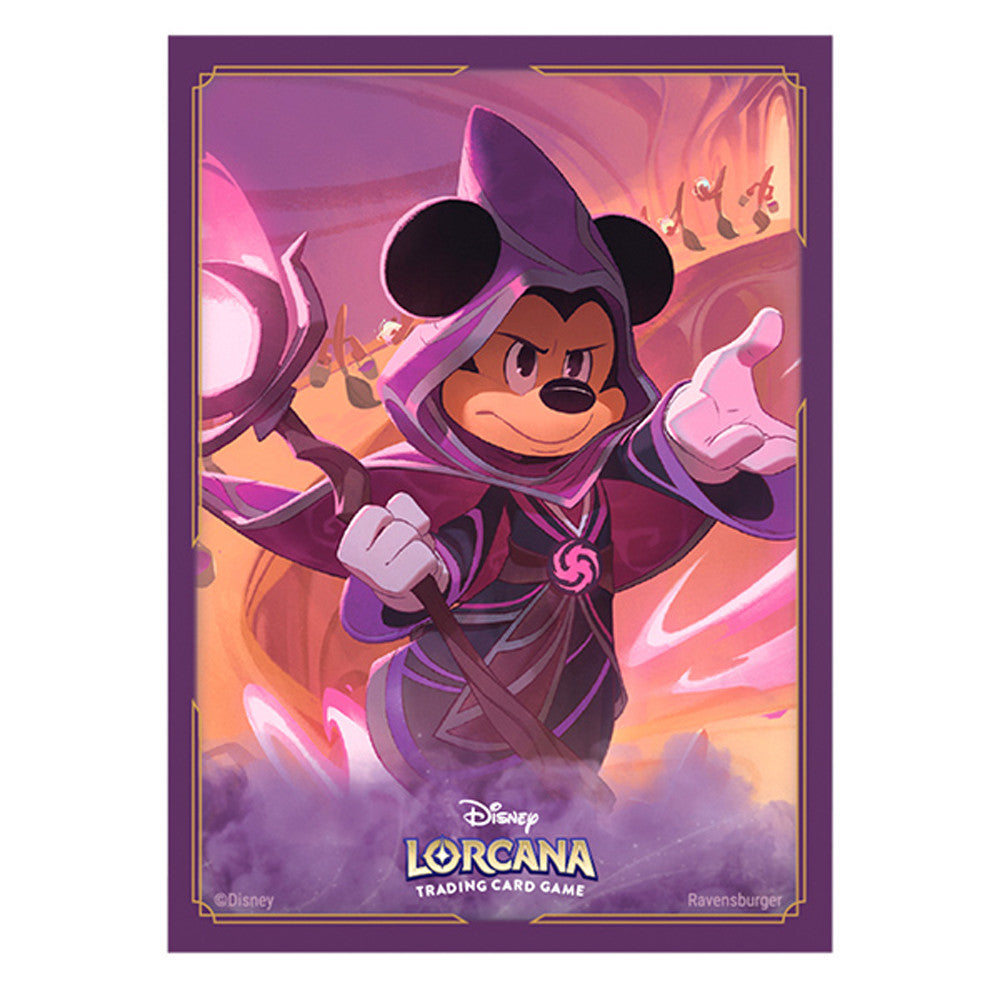 Disney Lorcana Set 8 Card Sleeves (65ct) - Reign of Jafar - Mickey Mouse, Wayward Sorcerer