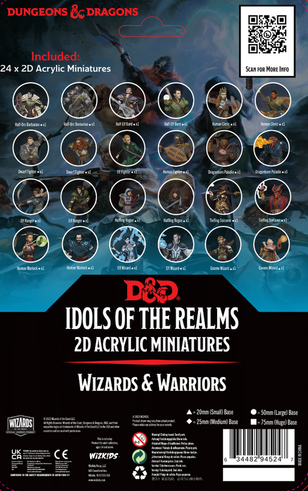 Dungeons and Dragons - Idols of the Realms: Wizards & Warriors (2D Set)
