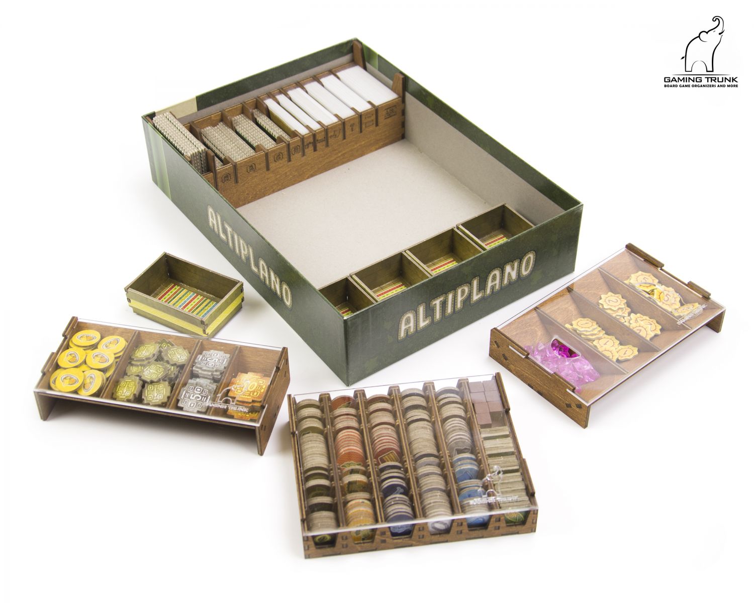 Gaming Trunk - Alpaca Organizer for Altiplano (Rev 2.1) (Walnut)