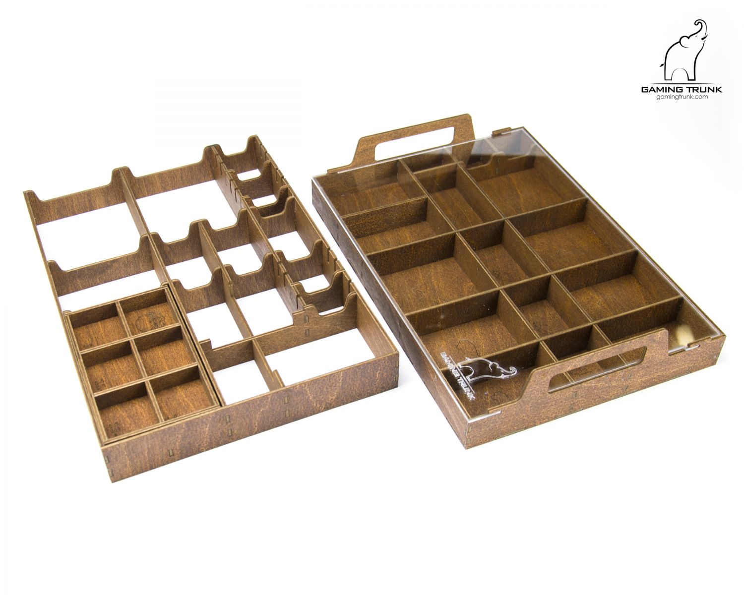 Gaming Trunk - Cave Organizer for Caverna (Walnut)