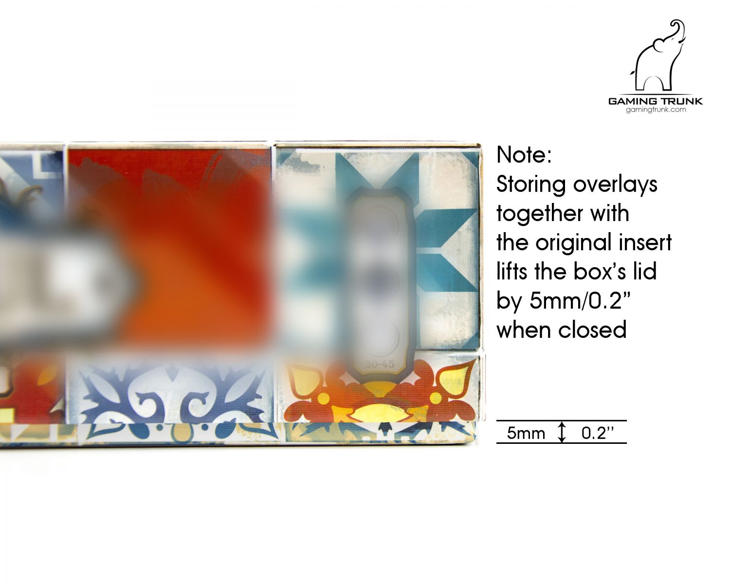 Gaming Trunk - Acrylic overlays for the Azul player board