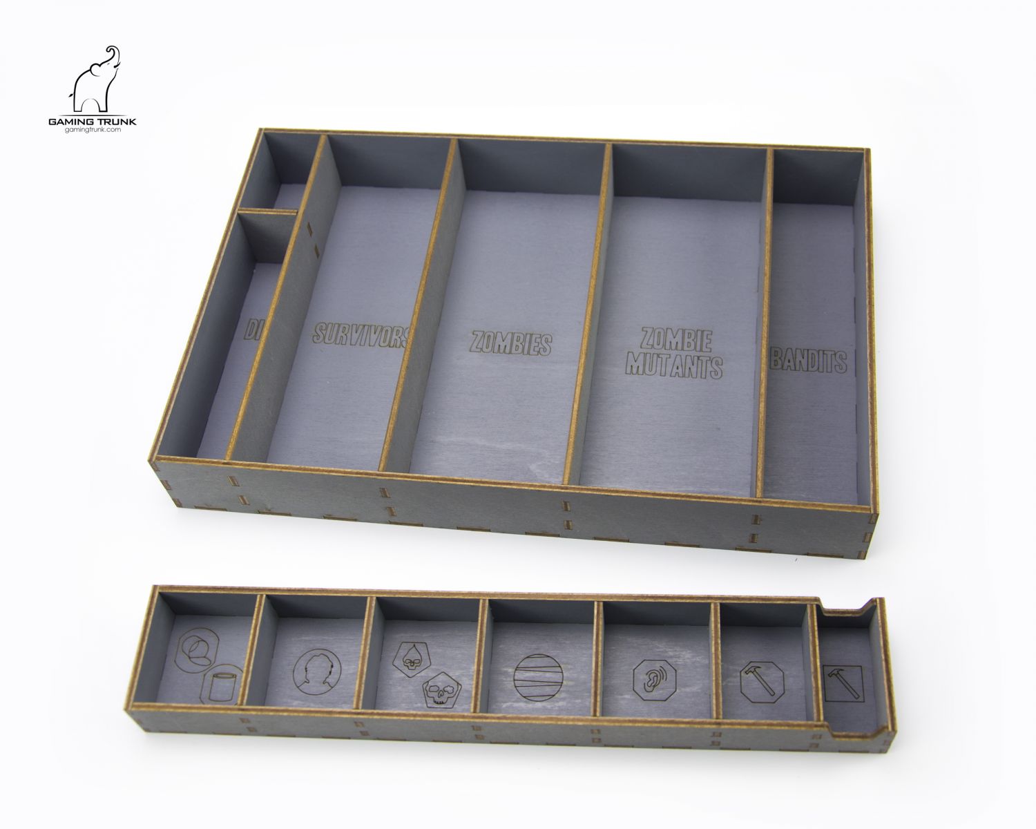 Gaming Trunk - Winter Night Organizer for Dead of Winter The Long Night (Gray)