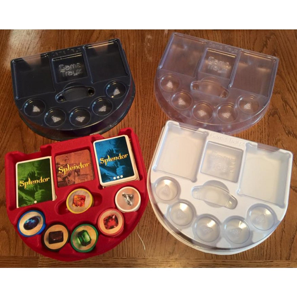 Game Trayz - Splendor Game Trayz (Black Flocked with Lids)