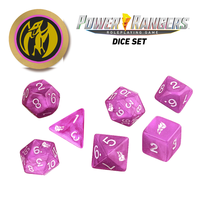 Power Rangers: Roleplaying Game Dice Set - Pink